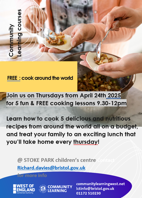 Free Cooking lessons from around the world, at Stoke Park - Fairfield ...